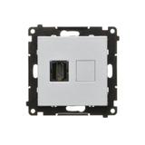 Simon 55 Gniazdo HDMI Aluminium mat TGHDMI.01/143 KONTAKT