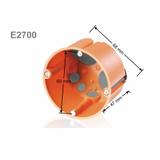 E2700, Puszka do pustych ścian O60mm, z membranami przebiciowymi, płytka , pomarańczowy