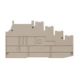 AP ZRV2.5 Płytka końcowa i dzieląca styków, Płyta zamykająca i pośrednia, 114.52 mm x 5.1 mm, Ciemnobeżowy /10szt./ 1906980000 WEIDMÜLLER