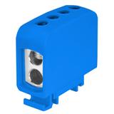 ZGG2x35/2x35n ,  Złączka sz. gwint. AL/CU, 2 x 35 mm2 / 2 x35 mm2, TS 35/ 1 tor, niebieski