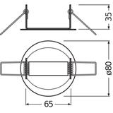 Adapter do montażu czujników w suficie podwieszanym DALI LS/PD CI KIT