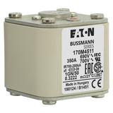 FUSE 350A 690V 1GN/50 AR UC Wkładka szybka 350A AC 690V rozmiar 1 53x69x51 mm aR IEC UL w 170M4511 E