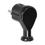 Wtyczka kątowa 2P+Z, Uni-Schuko, czarna OR-AE-13261/B ORNO