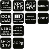 Lampa biwakowa 3 w 1