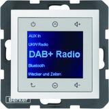 Berker B.Kwadrat/B.3/B.7 B.x Radio Touch podtynkowe DAB+ biały mat 29849909 HAGER