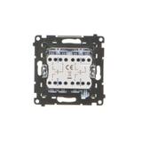 Simon 55 Przycisk zwierny poczwórny 10 AXm szybkozłączka Grafitowy mat