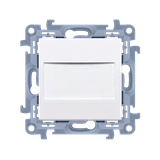 Simon 10 Zaślepka ramki Mocowanie za pomocą łapek lub wkrętów biały