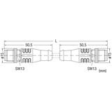 przewód ETHERNET wtyczka kątowa/wtyczka kątowa M12 2m WAGO