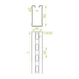 CTMT40H80/6 Ceownik montażowy 3,0 mm