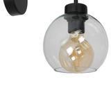 Milagro kinkiet Sofia Clear E27 czarny MLP6570
