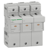 Podstawa bezpiecznikowa, Acti9 SBI, 3P, 125A, rozmiar wkładki 22 x 58mm, SBI-125-3