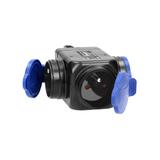 Rozgałęźnik bryzgoszczelny i odporny na uderzenia, IP44, 3x2P+Z, 16A, 230V AC OR-AE-1346 ORNO