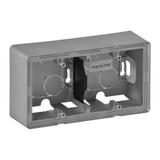 Valena Life Puszka Natynkowa Podwójna Aluminium 754212 LEGRAND