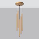 Sollux Lampa wisząca PASTELO 5P złota SL.1174