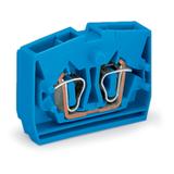 złączka końcowa 2-przewodowa 2,5 mm2 niebieska z mocowaniem śrubowym