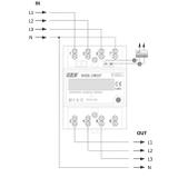 Trójfazowy licznik zużycia energii 80A z funkcją RESET WZE-3RST F&F