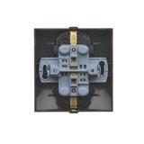 Simon 54 Gniazdo Schuko z przesłonami podwójne 16A z. śrub. brąz mat