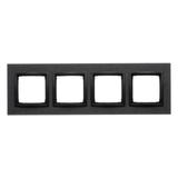 Simon 54 NATURE WMDZ-0140xS-083 Ramka 4-krotna Nature-Metal, INOX DARK, IP20/IP44. (IP44-należy zast DRN4/83 KONTAKT