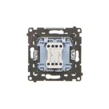 Simon 55 Przycisk zwierny podwójny zwierny bez piktogramu szybkozłączka Grafitowy mat