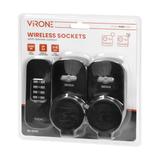 Zestaw bezprzewodowych gniazd sterowanych pilotem 2+1 IP44 Schuko RS-2(GS) ORNO