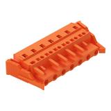 MCS-MIDI Classic gniazdo 7-bieg. pomarańczowe raster 7,62 mm /25szt./ WAGO