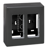 Simon Connect Obudowa natynkowa S500 2-modułowa 4x K45 kompletna szary grafit 51000002-038 KONTAKT