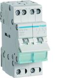 Modułowy przełącznik instalacyjny I-0-II punkt wspólny od dołu 2P 16A 230VAC SFB216 HAGER