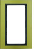 BERKER B.3 Ramka z dużym wycięciem aluminium złot/antracyt 13093016 HAGER