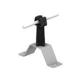 Uchwyt na pł.prof.stalow.Z-zatrzask H=7cm/OG/ słupek czarny