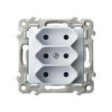 SZAFIR Gniazdo potrójne EURO