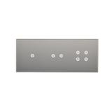 Simon 54 Touch Panel dotykowy S54 Touch 3 moduły 1 pole dotykowe + 2 pola dotykowe poziome + 4 pola dotykowe srebrna mgła DSTR3124/71 KONTAKT
