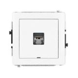 DECO Mechanizm gniazda komputerowego pojedynczego 1xRJ45, kat. 5e, ekranowany, 8-stykowy, bez pola o