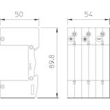 V20-C/U-3PH-Y, PODSTAWA 3-POL. FOTOVOLT.