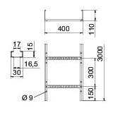 DRABINKA LG 110X400 FS 3M