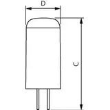 Kapsułka LED 1,8W=20W 205lm / 2700K barwa ciepła LEDcapsuleLV 1,8-20W GY6,35 827 Kapsułki LED PHILIP 9,29002E+11 PHILIPS