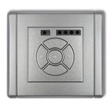 FLEXI Elektroniczny sterownik roletowy (przycisk strefowy) srebrny metalik 7FSR-5 KARLIK