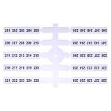 Oznacznik elastyczny (4 x 50 szt.) EO3 201-250 003901780 ETI