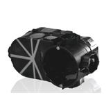 E550 ,  Puszka podtynkowa szeregowa do elektroniki, z membranami przebiciowymi O 60mm, czarna