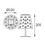 Lampa solarna LED LUDA LED 20 0,2W BEIGE CW