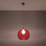 Sollux Lampa wisząca BALL czerwona SL.0253