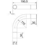 SB25 W V4A, Kolanko rurowe