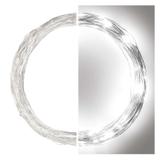 Lampki świąteczne 100LED nano łezki 10m zimna biel srebrny przewód IP44 timer D3AC01 EMOS