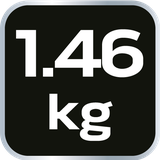 Klucz udarowy pneumatyczny, 1/2", 680 Nm (krótki)