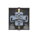 Simon 54 Gniazdo Schuko z przesłonami podwójne 16A z. śrub. antracyt