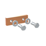 ZX1184 Łącznik Cu 30x10 1pol