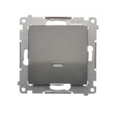 Simon 54 Przycisk „światło” z podświetleniem LED 16A z. śrub. antracyt