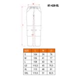 Spodnie robocze, rozmiar XL/56