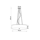 Sollux Żyrandol SKALA 70 czarny SL.0802