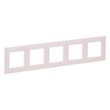 Niloe Step Ramka Pięciokrotna 5X Kolor Pudrowy Róż 863295 LEGRAND