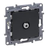 NILOE SELECTION - GNIAZDO TV -  TYPU F  KOŃCOWE DO INSTALACJI TYPU GWIAZDA 1 DB ANTRACYT, Legrand